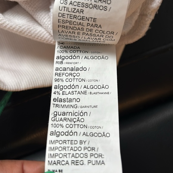 Puma Way 1 black & White oversized logo hoodie Sz - Picture 12 of 13